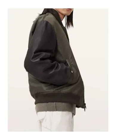 Myler Ramskull Leather Bomber Jacket