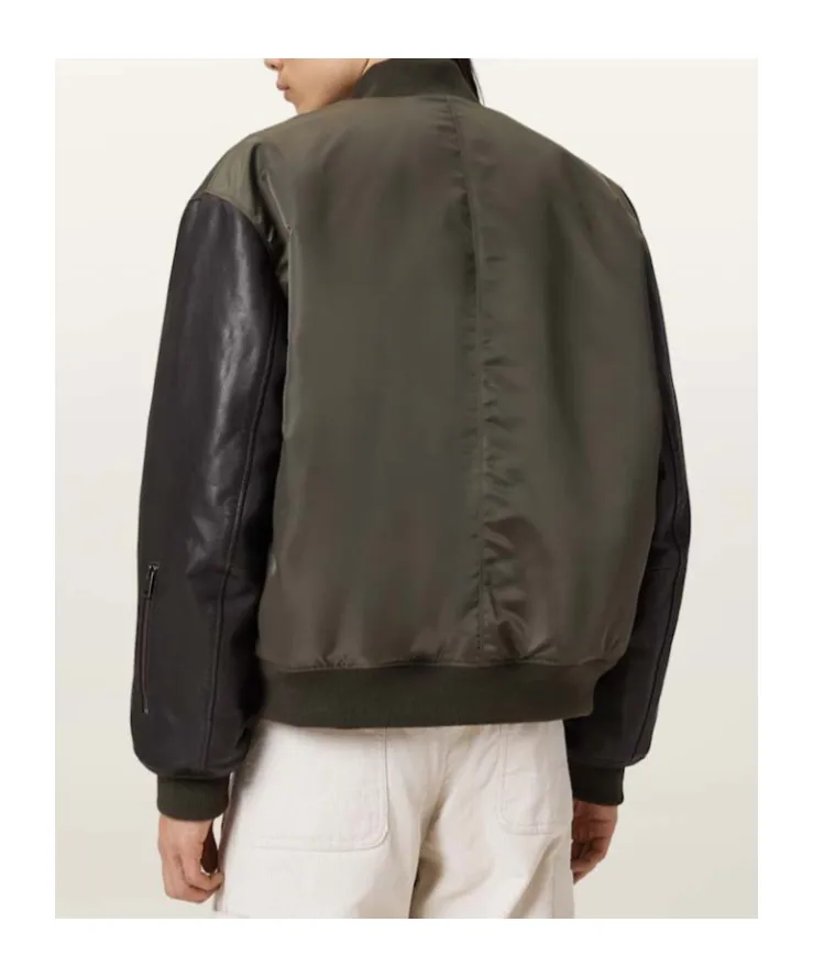 Myler Ramskull Leather Bomber Jacket