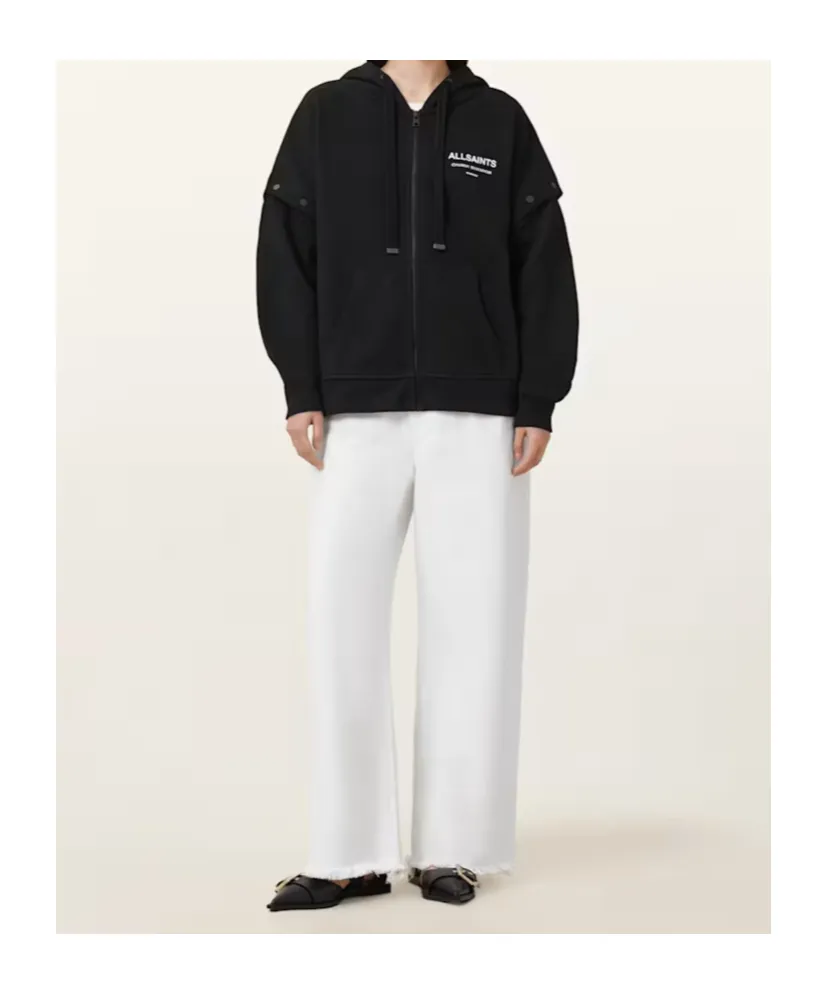 Long-Sleeved Sweatshirt Jacket