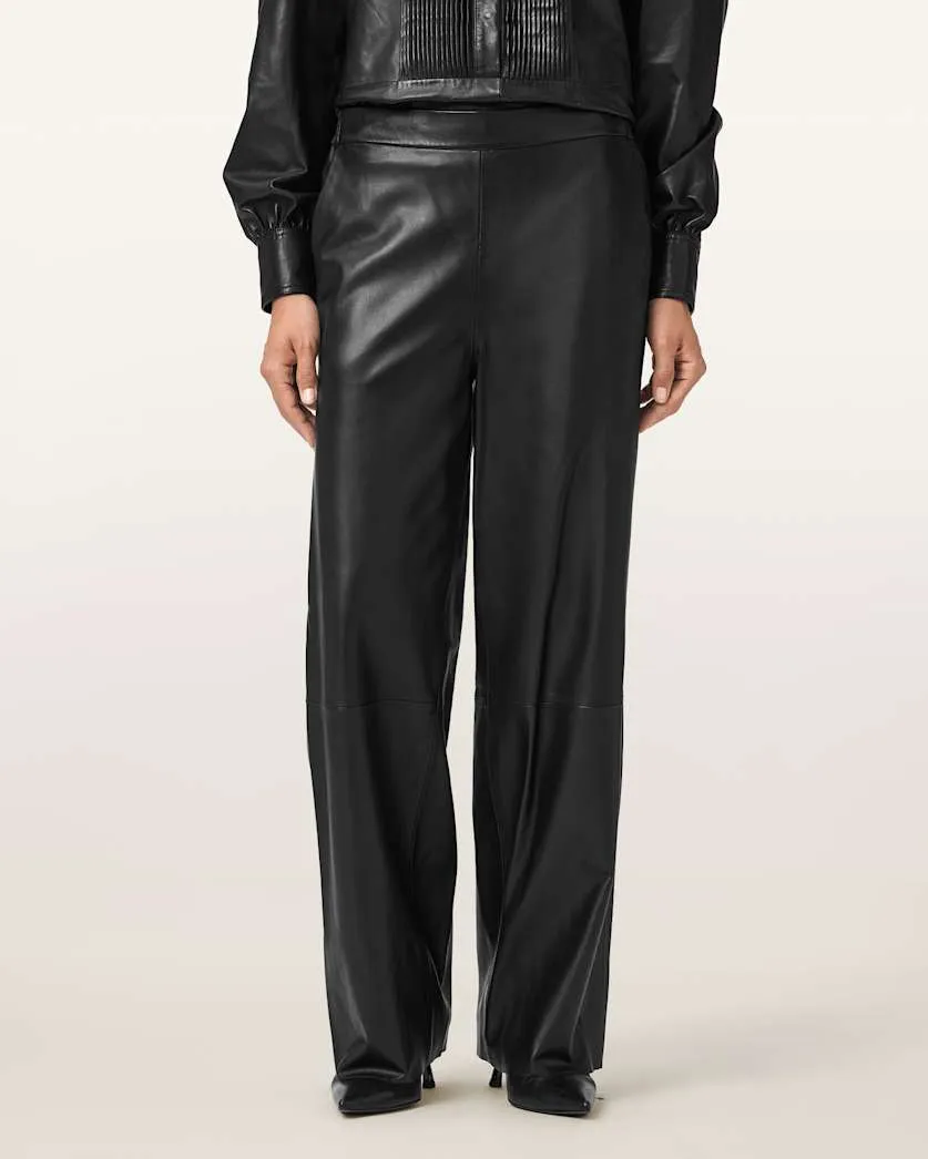 Ash Leather Pants
