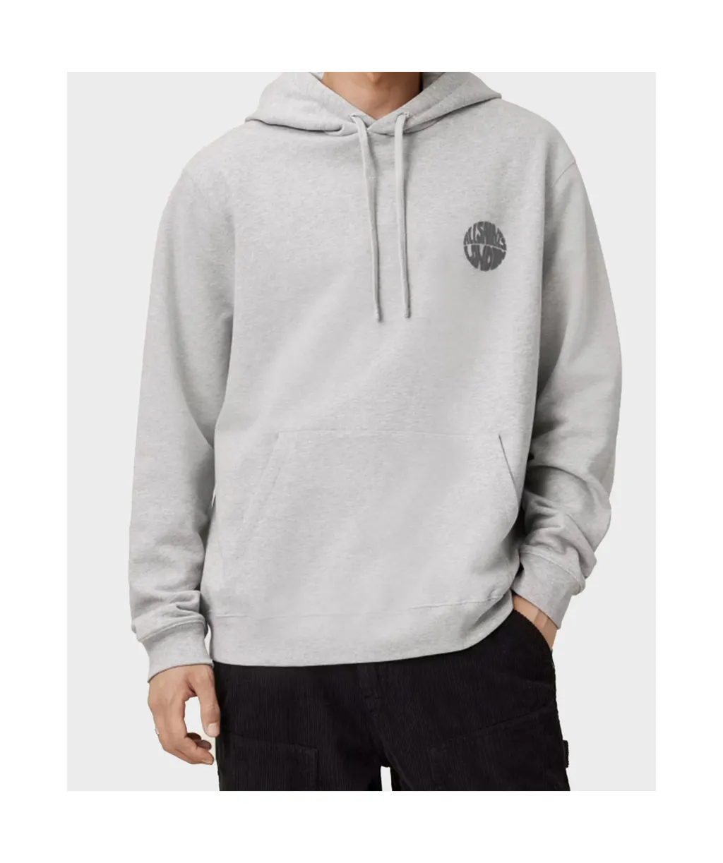 Logo Waved Drawstring Hoodie