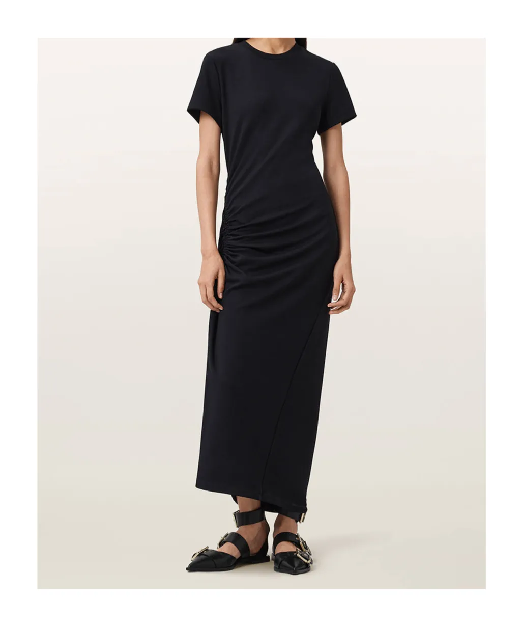Mila Ruched Midi Dress