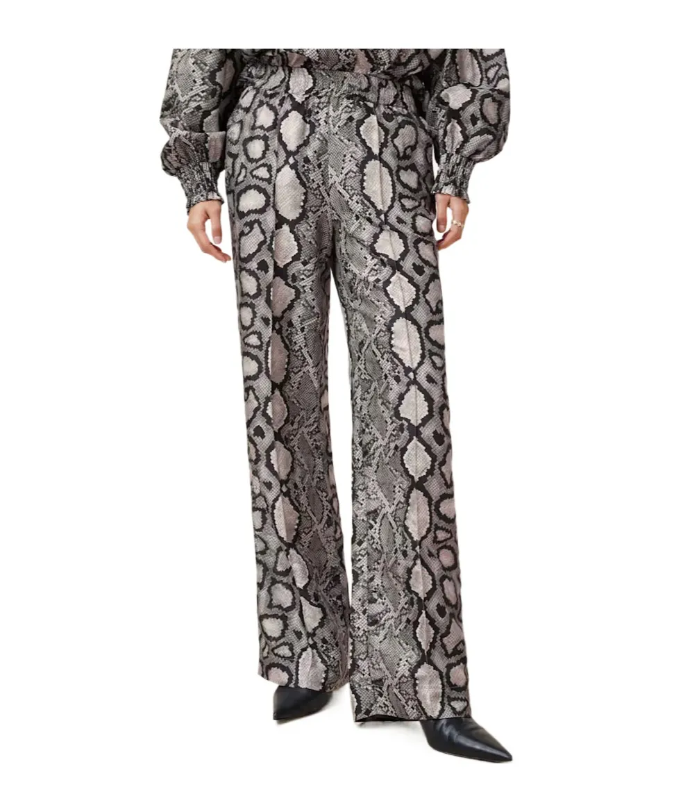 Relaxed Fit Patterned Pants
