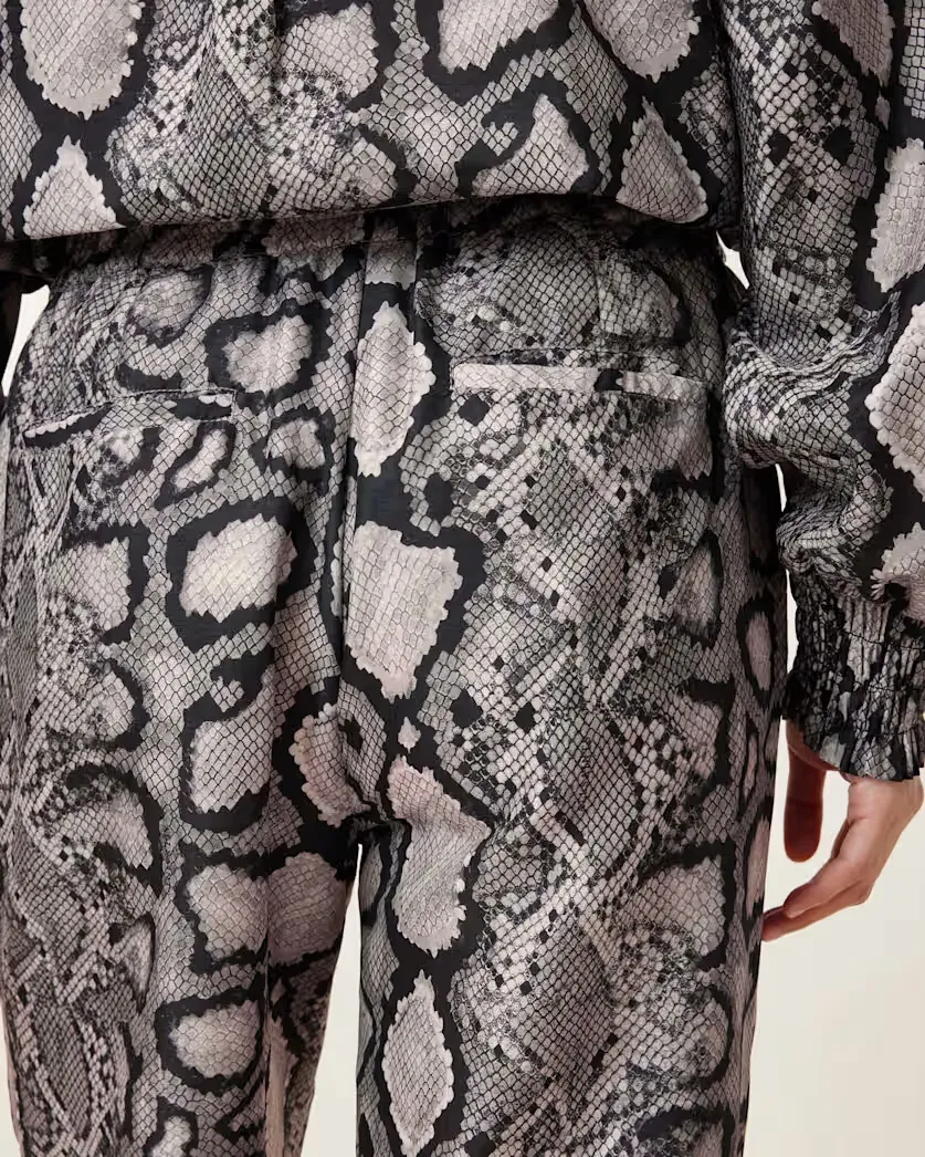 Relaxed Fit Patterned Pants