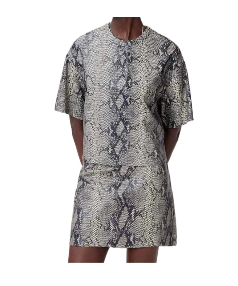 Modern Patterned Boxy Top
