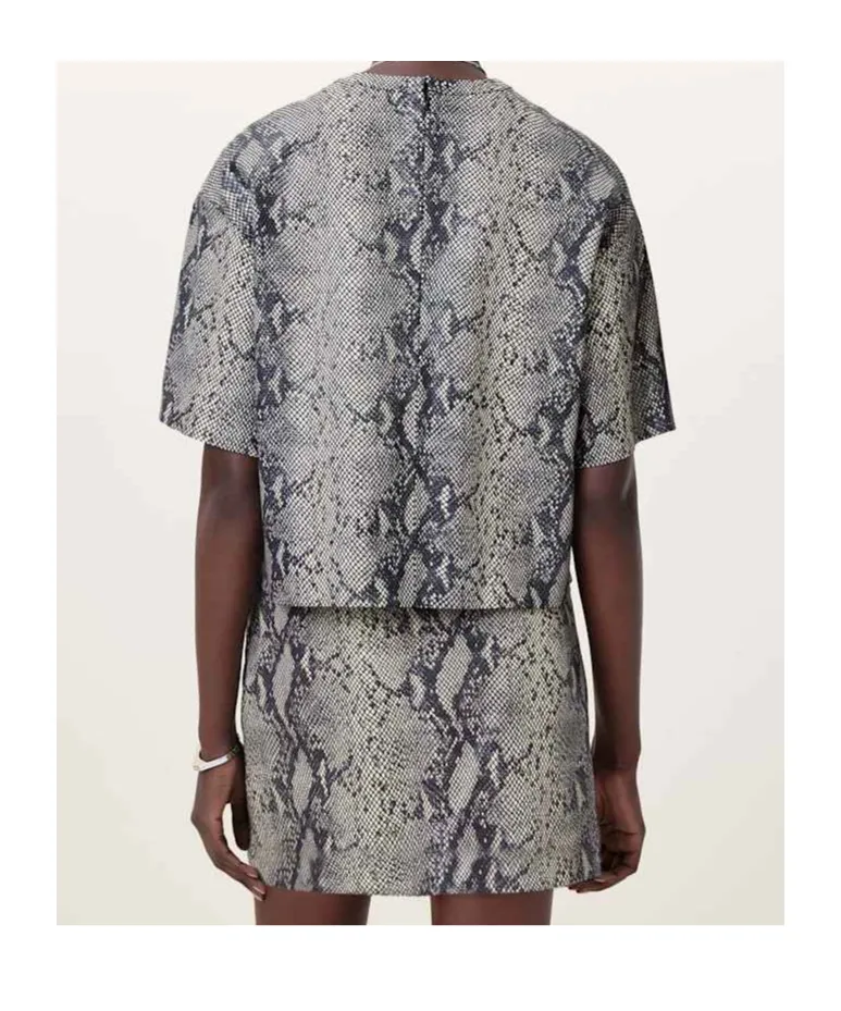 Modern Patterned Boxy Top
