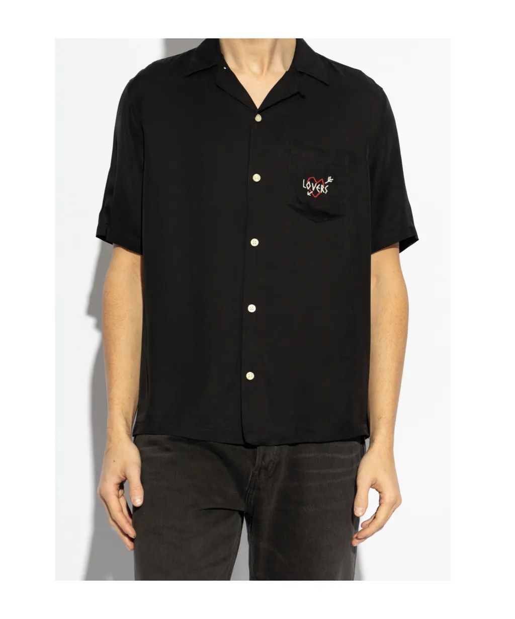 Lovers Embroidered Pocket Shirt