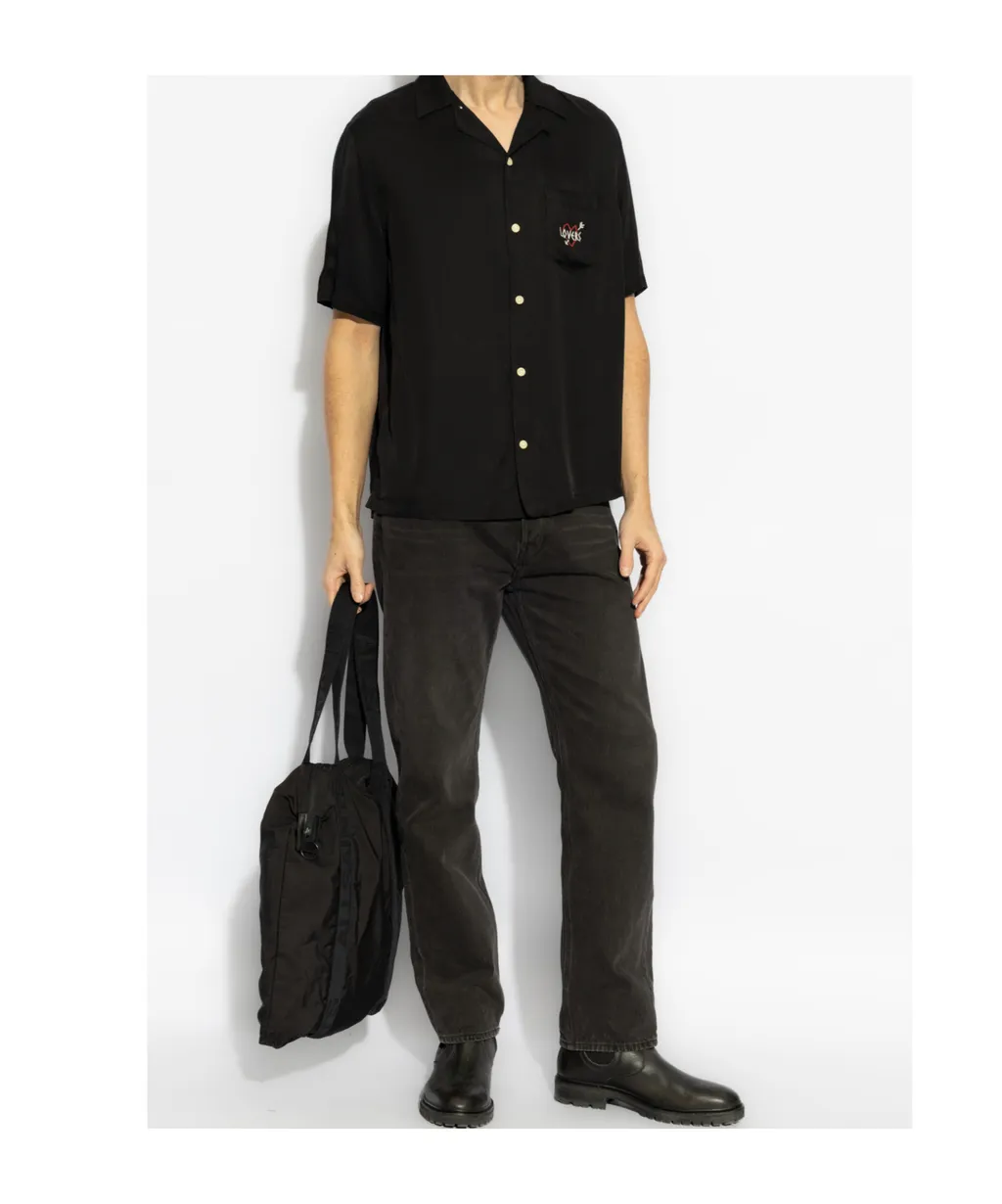 Lovers Embroidered Pocket Shirt