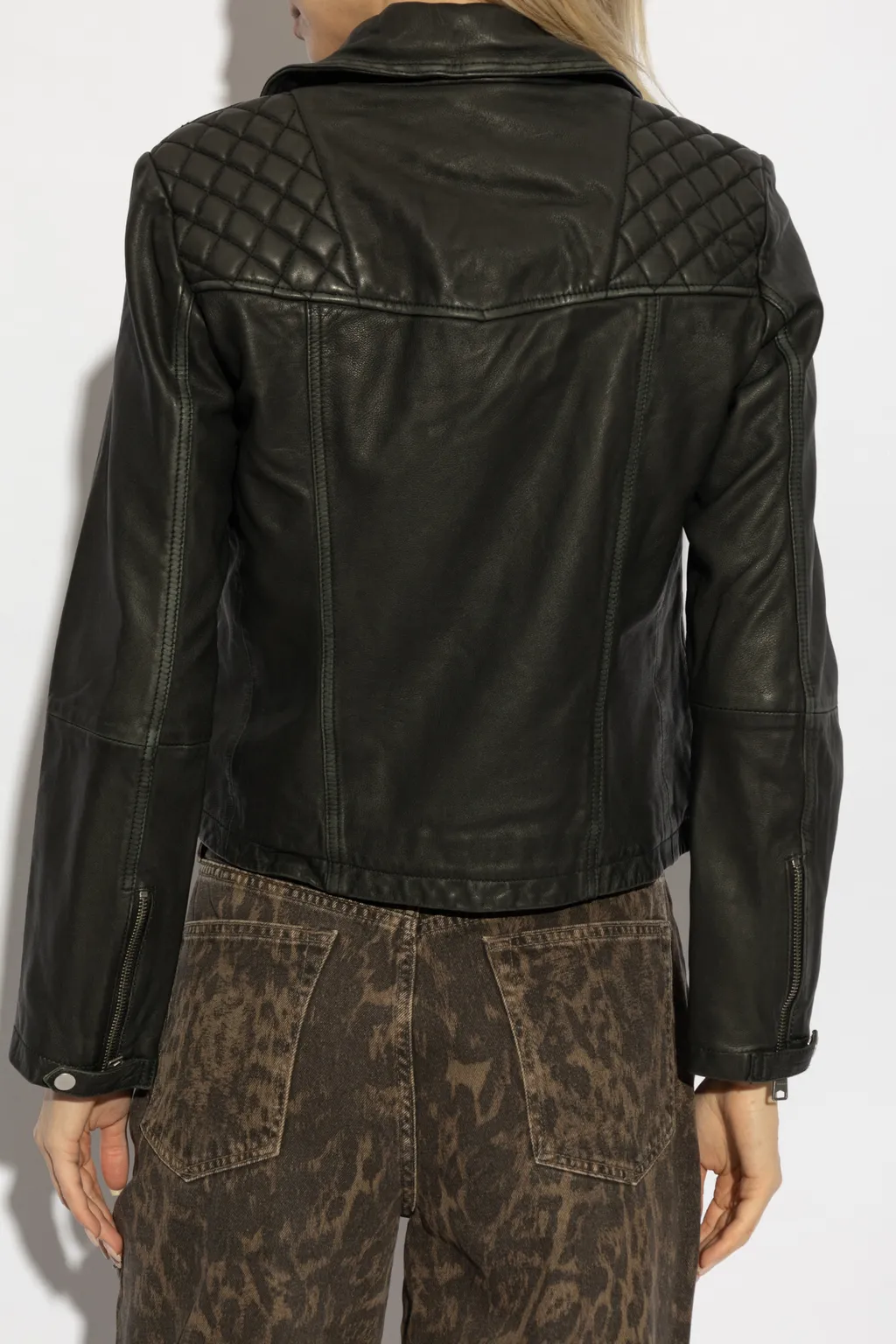Quilted Biker Jacket