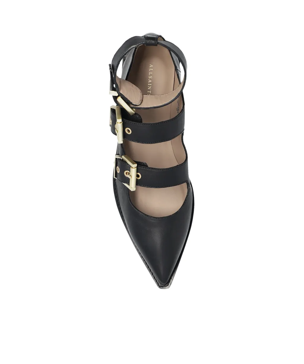 Buckle Detail Flat Shoes