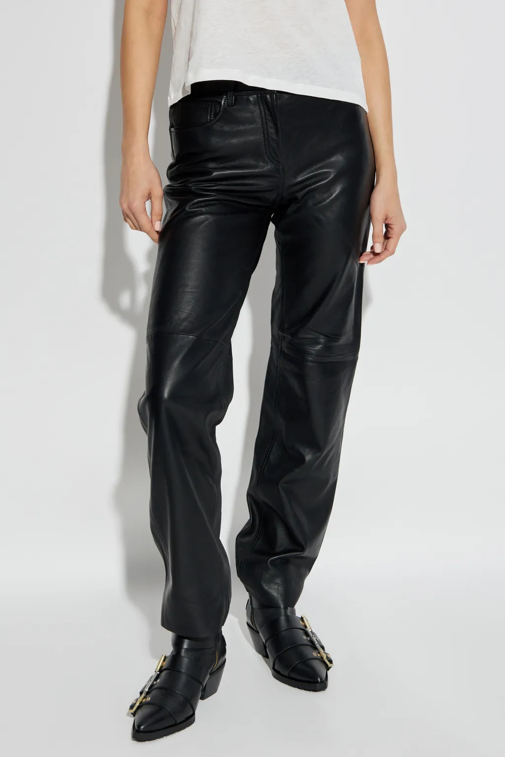 Tailored Straight-Leg Pants