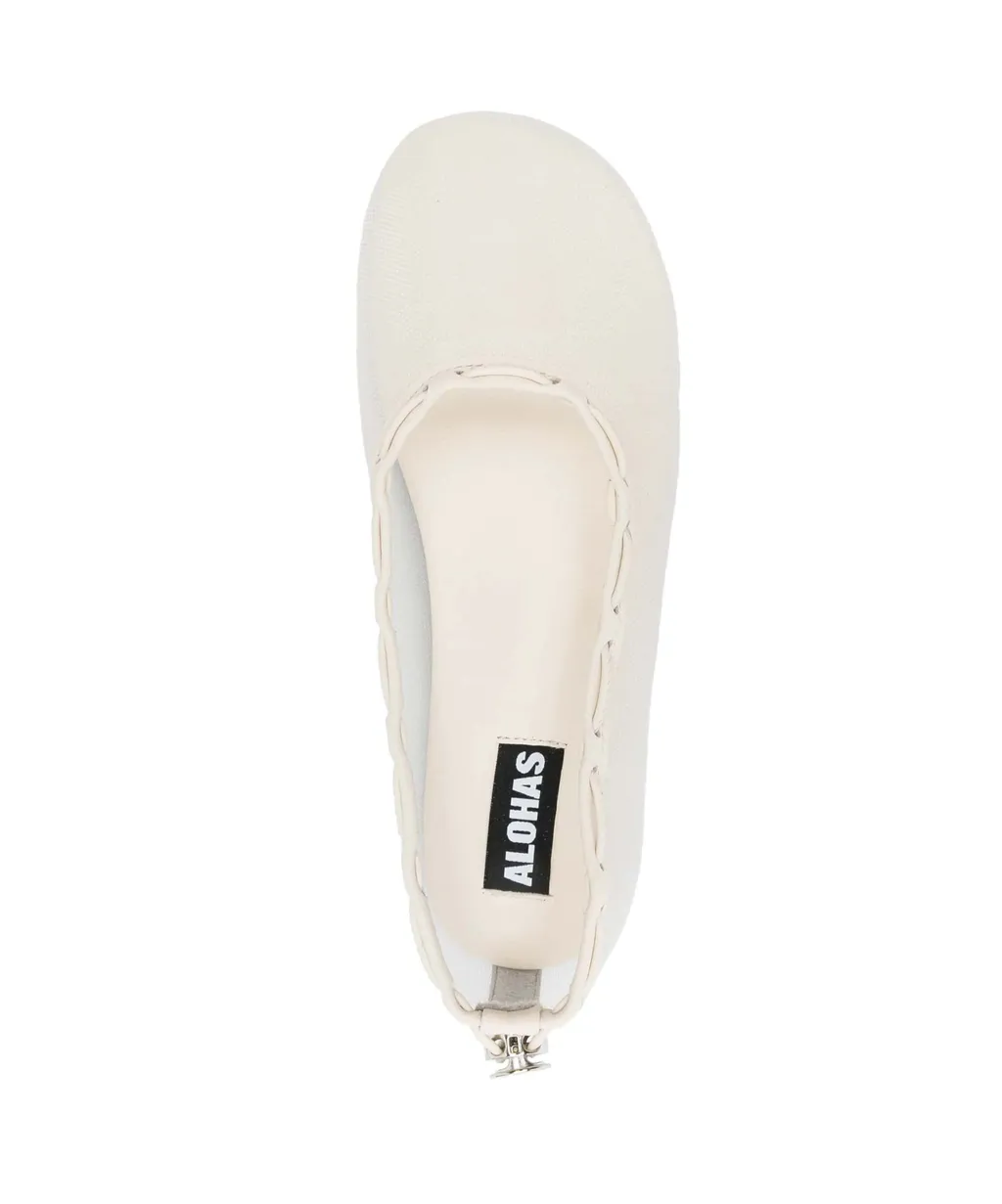 Gill Mesh Leather Ballet Flats