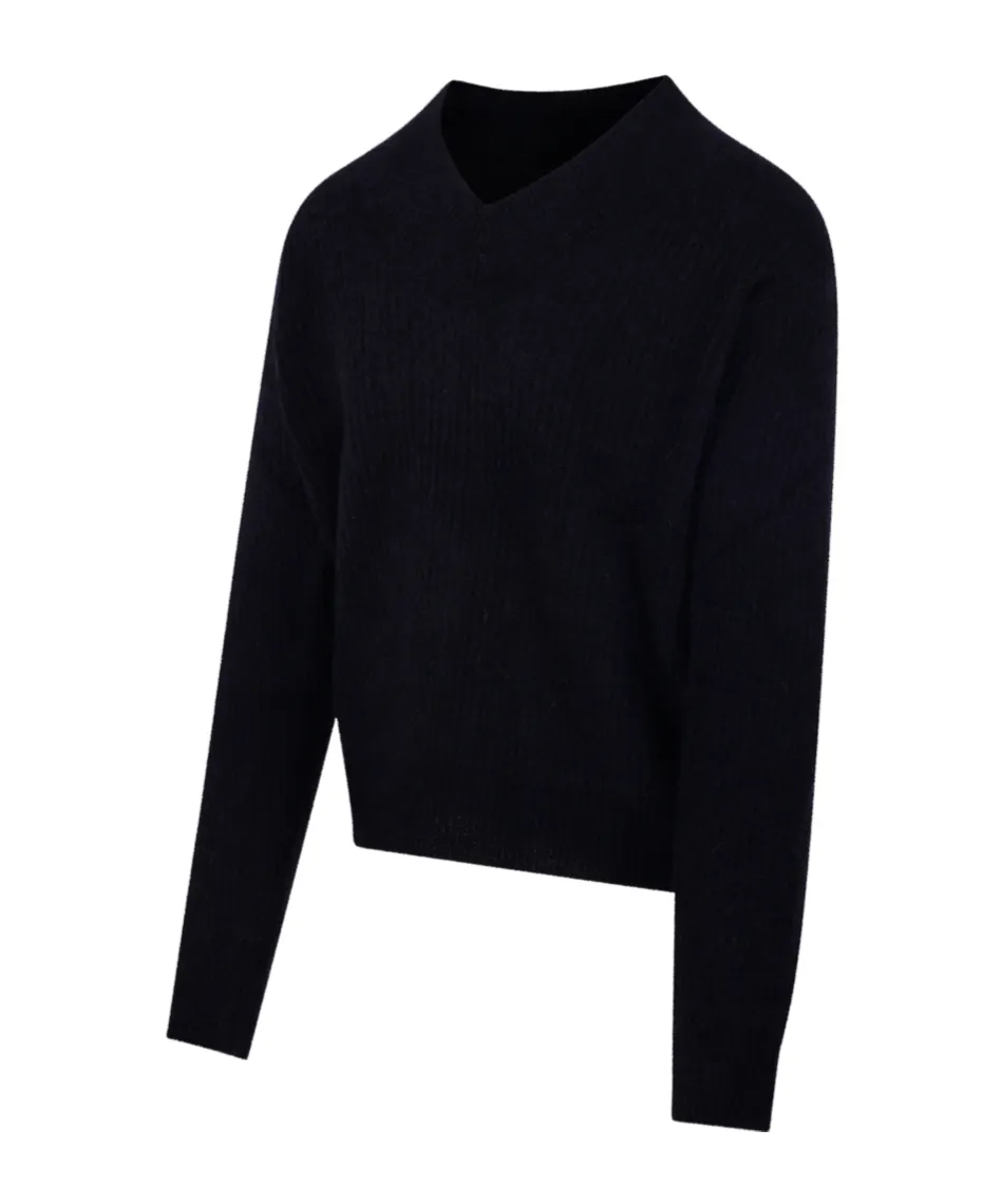 V-Neck Ribbed Sweater