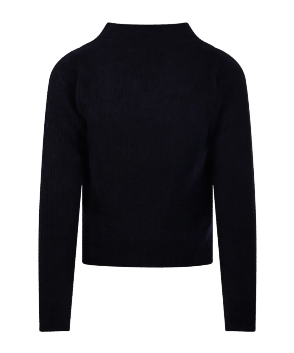 V-Neck Ribbed Sweater