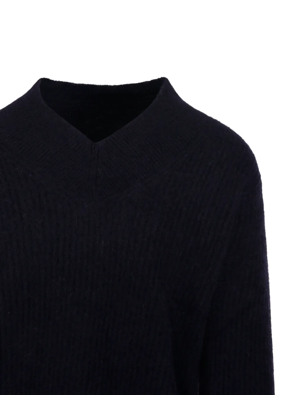 V-Neck Ribbed Sweater