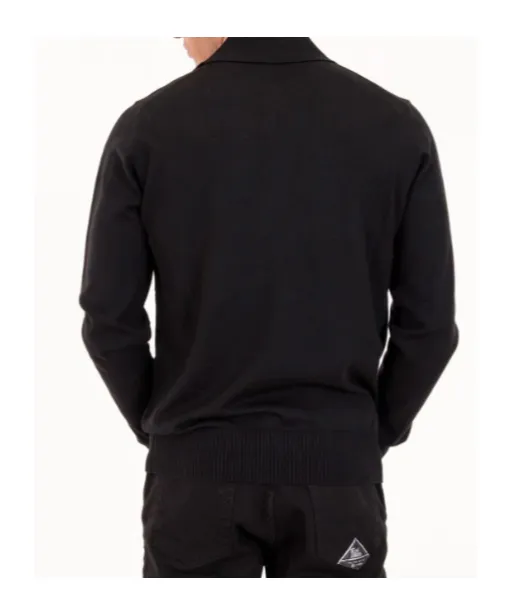 Long-Sleeve Merino Polo Shirt