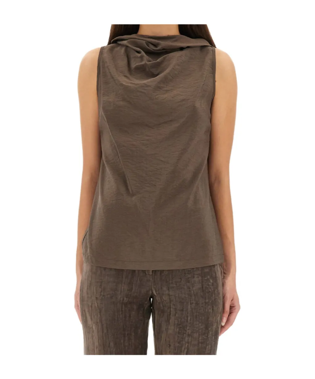 Hooded Sleeveless Top