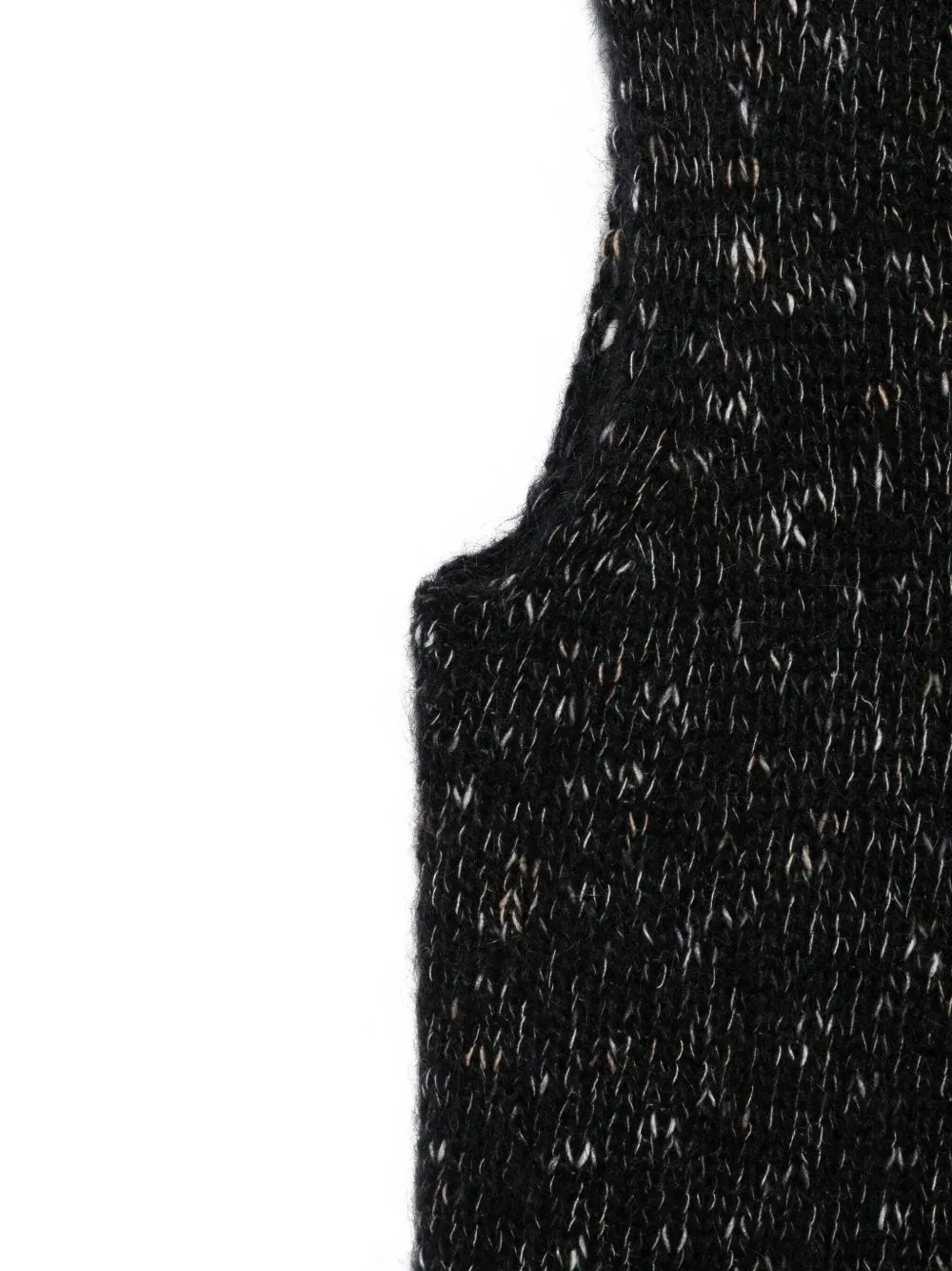 High-Neck Knitted Vest