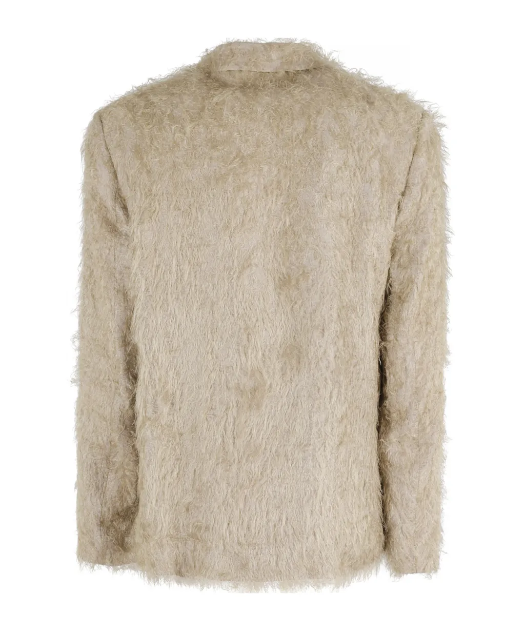 Single Breasted Fringed Jacket