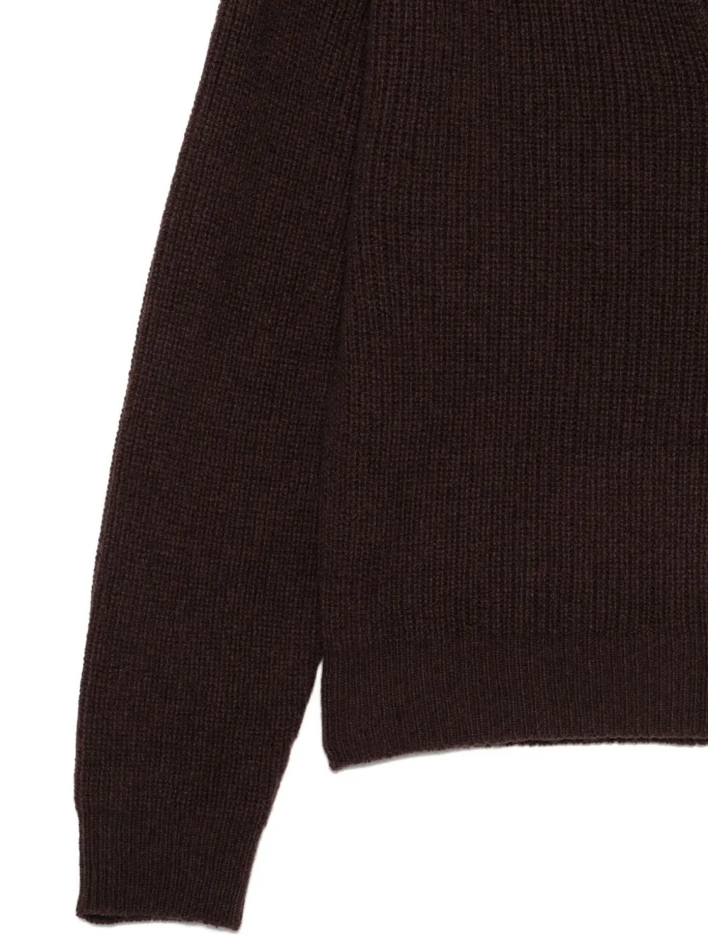 Quilted Long Sleeve Ribbed Jumper