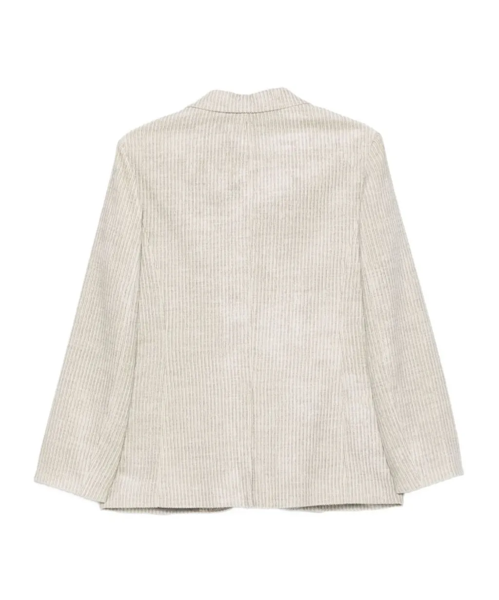 Single-Breasted Velvet Blazer