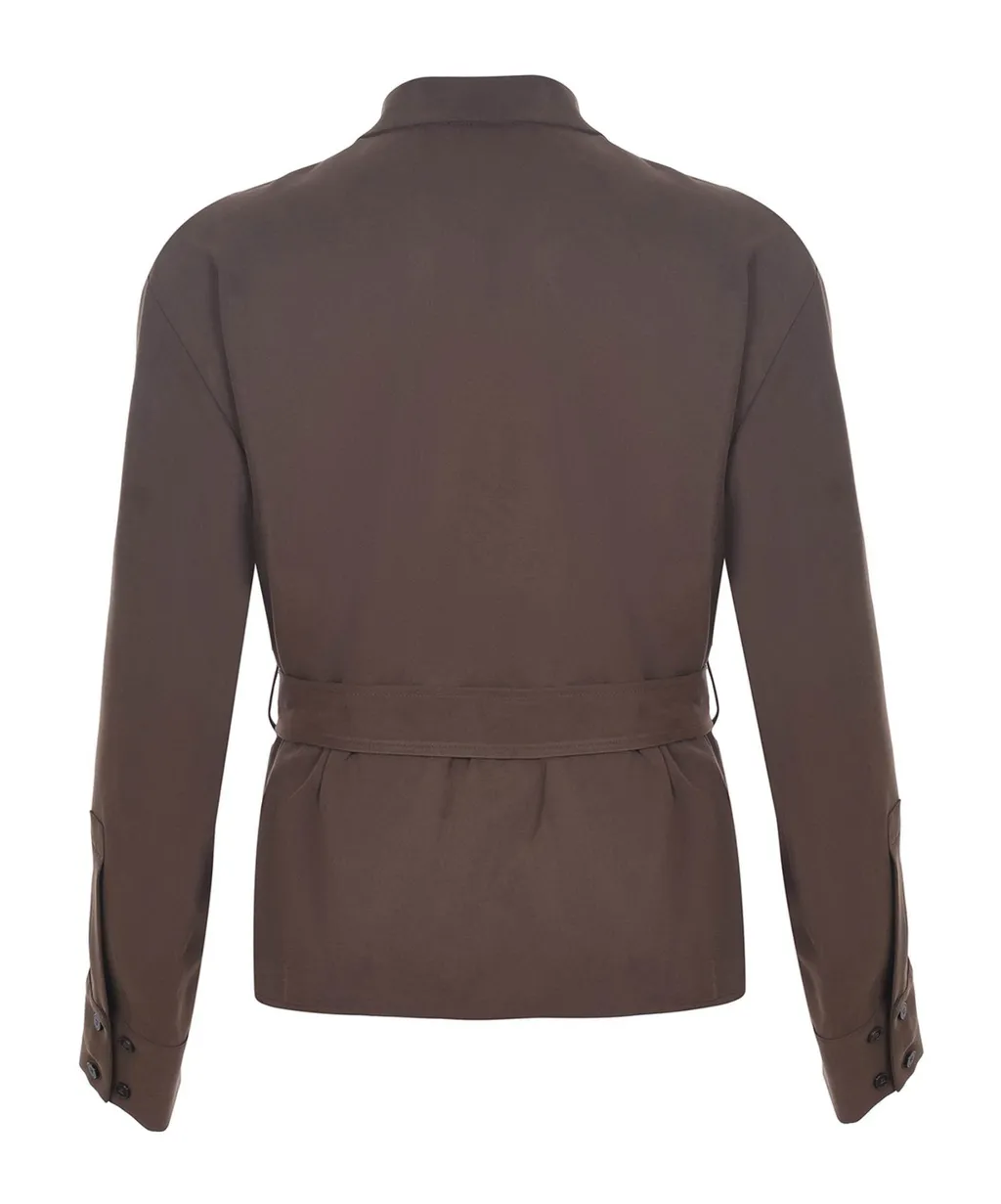 Buttoned Belted Top