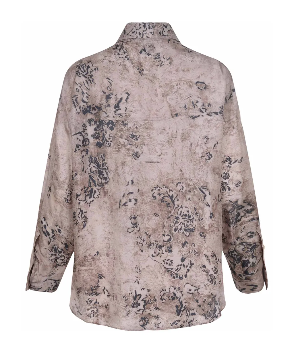 Floral-Print Buttoned Shirt