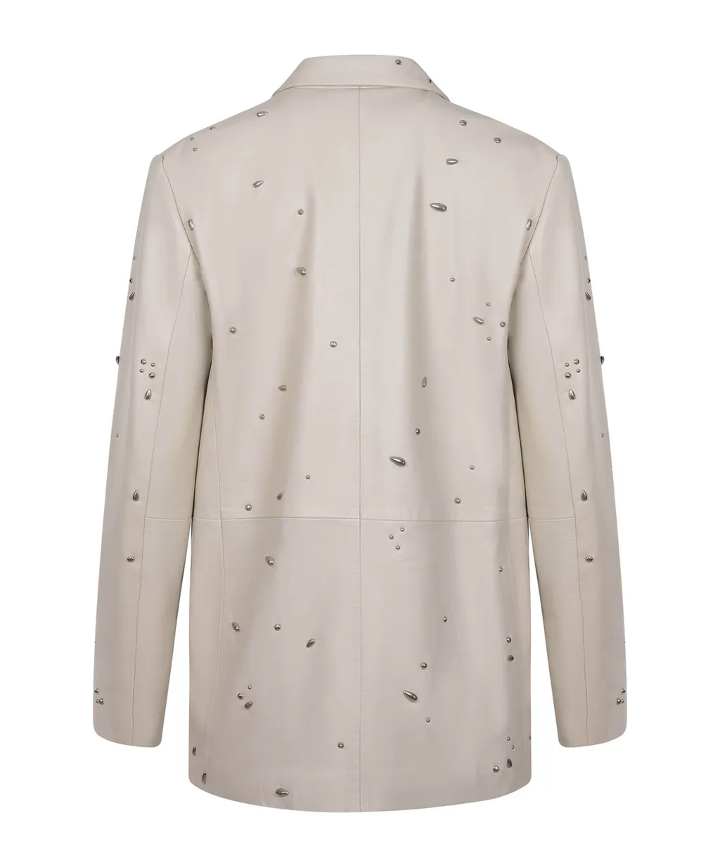 Quilted Long Sleeve Embellished Jacket