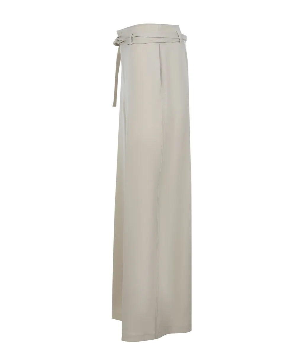 Belted Wide Leg Trousers