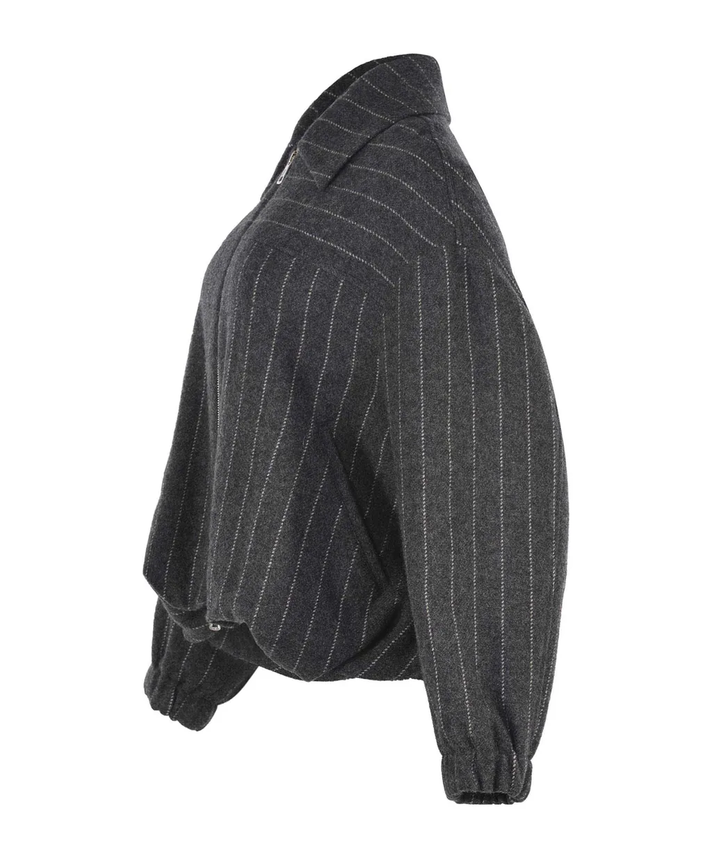 Striped Zip-Up Jacket