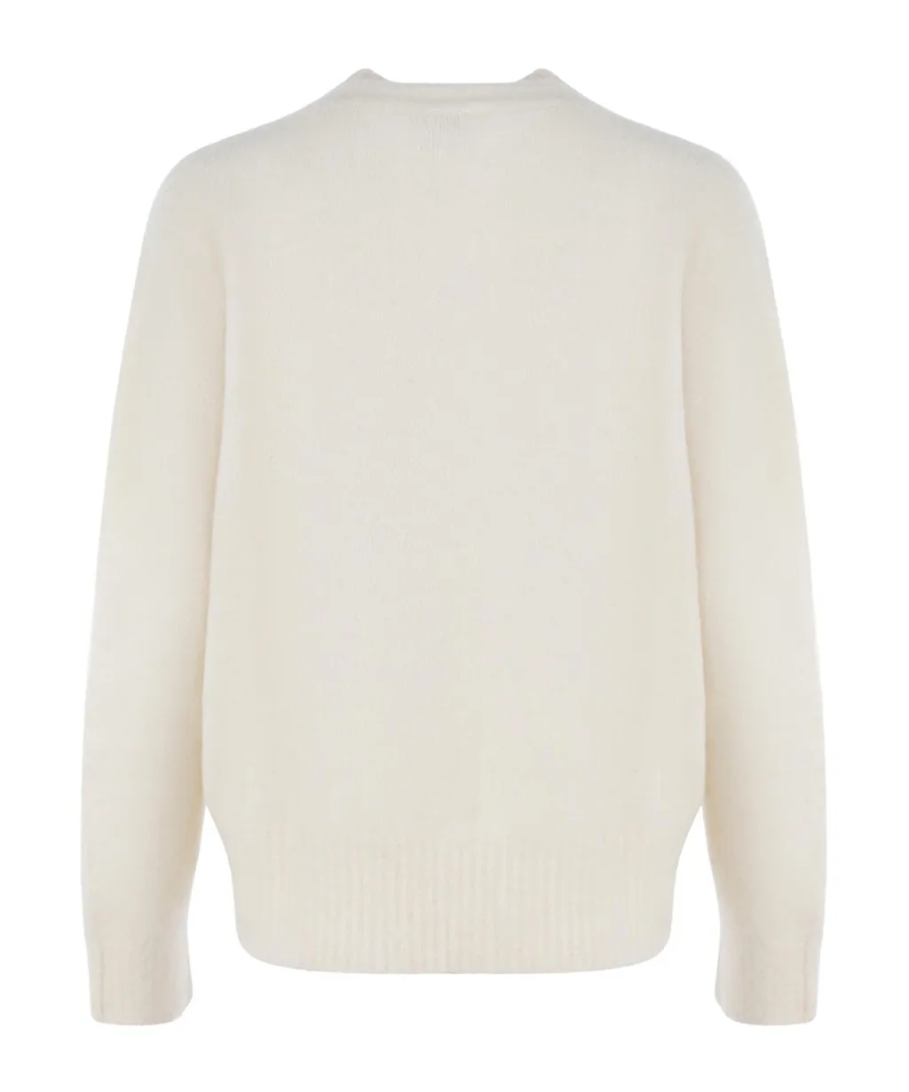 V-Neck Long Sleeved Knitted Jumper