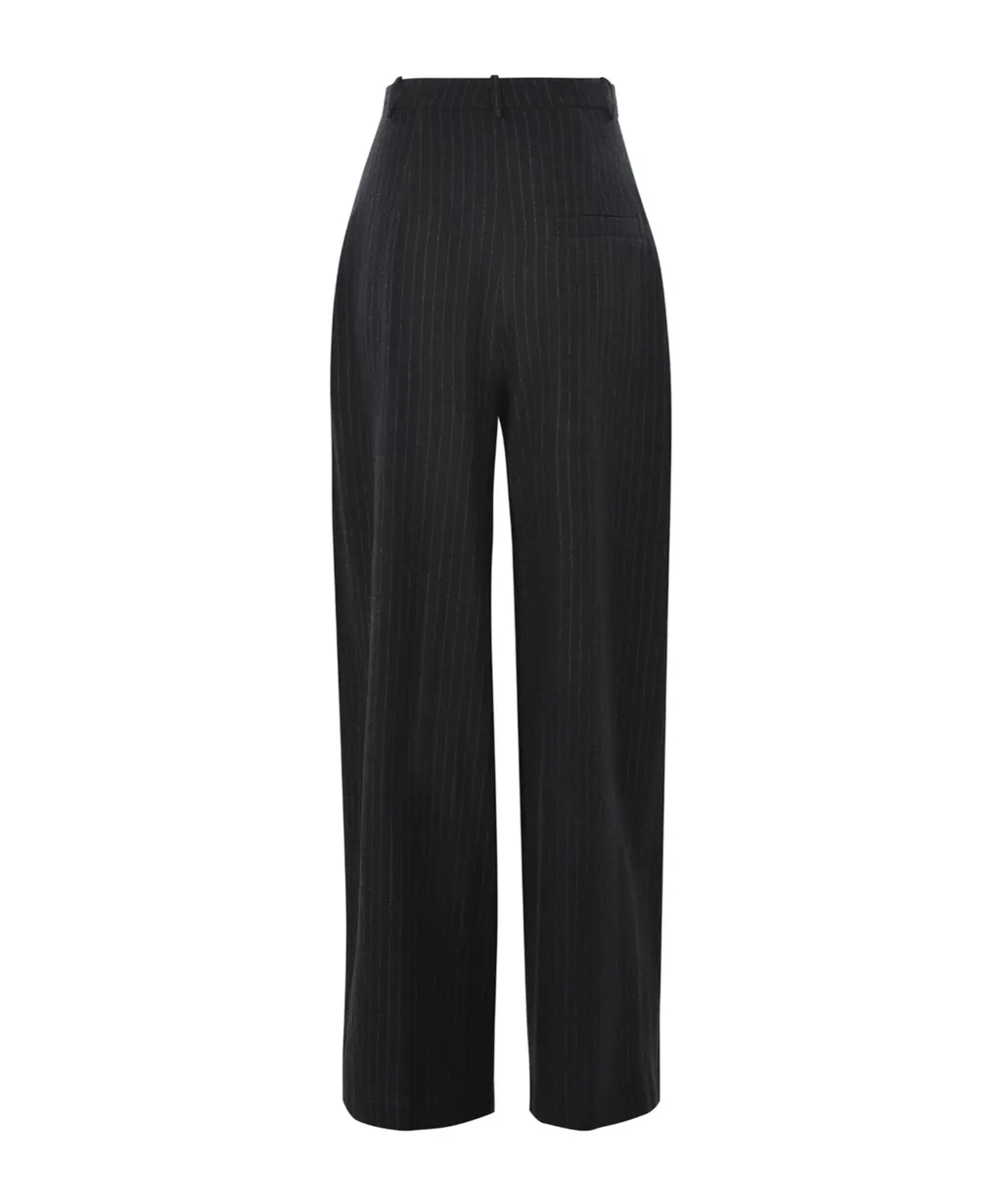 Striped Wide Leg Trousers