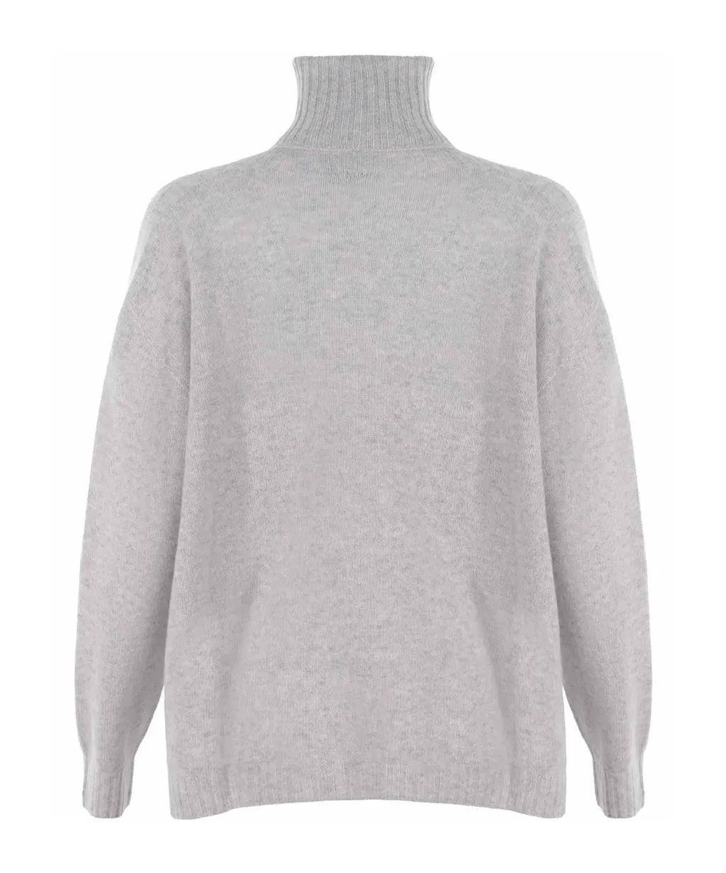 Long Sleeved Turtleneck Knitted Jumper
