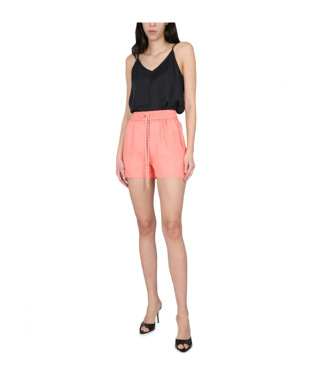 High-Waisted Drawstring Shorts