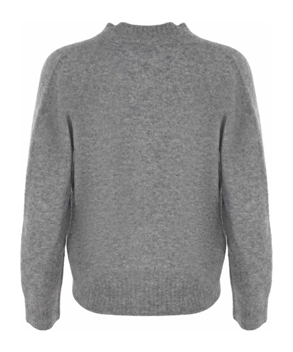 V-Neck Long Sleeved Knitted Sweater