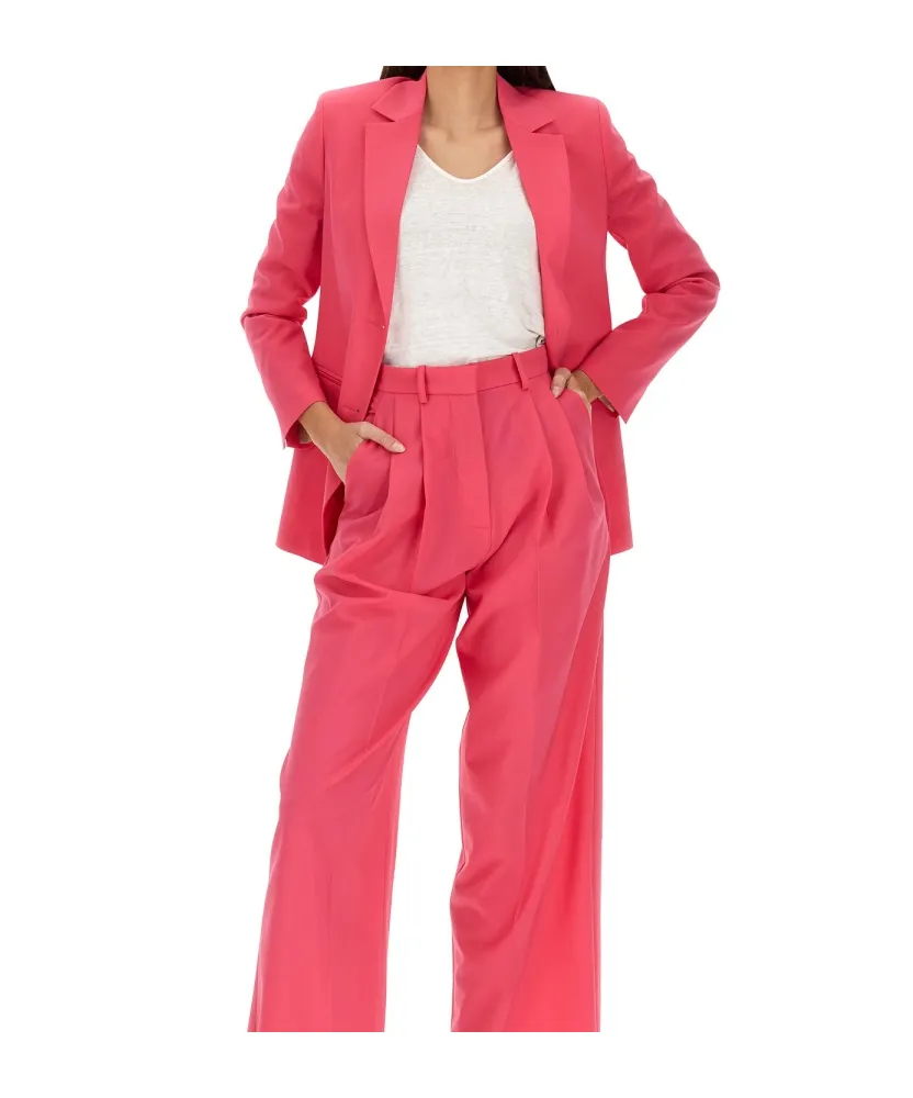Single-Breasted Buttoned Blazer