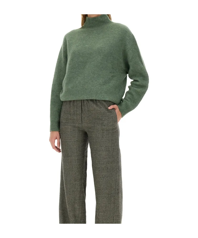 High-Neck Knitted Jumper