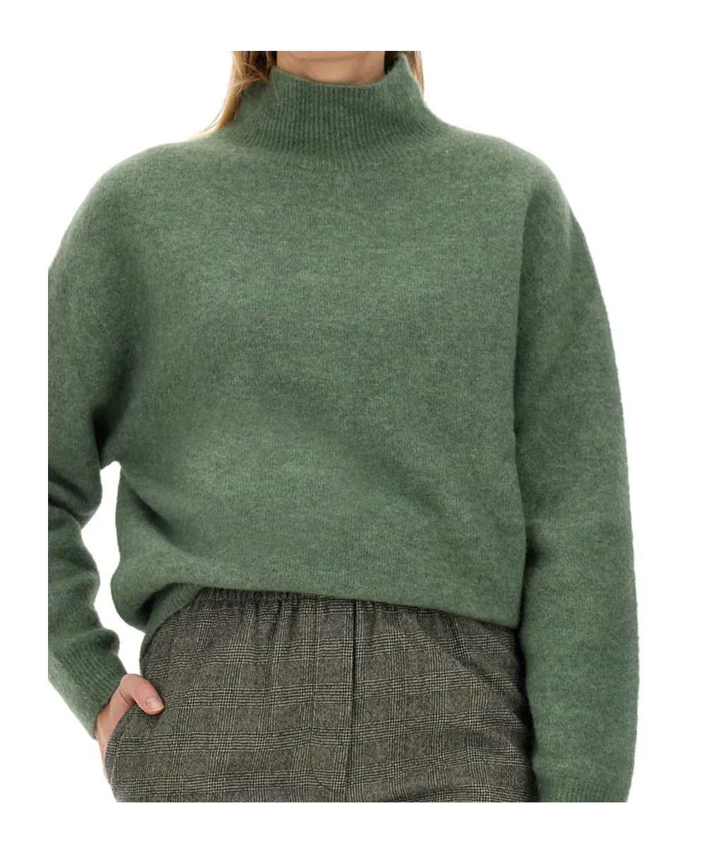 High-Neck Knitted Jumper