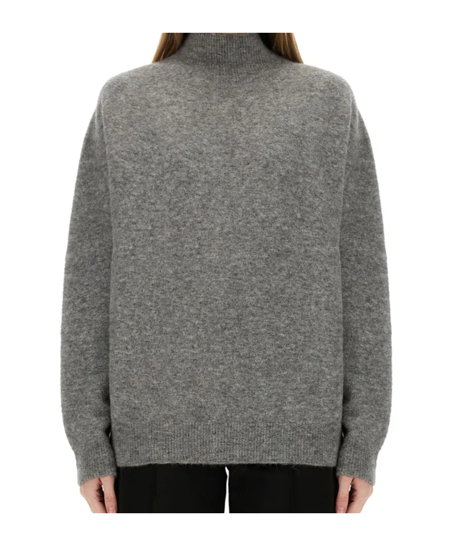High-Neck Knitted Jumper