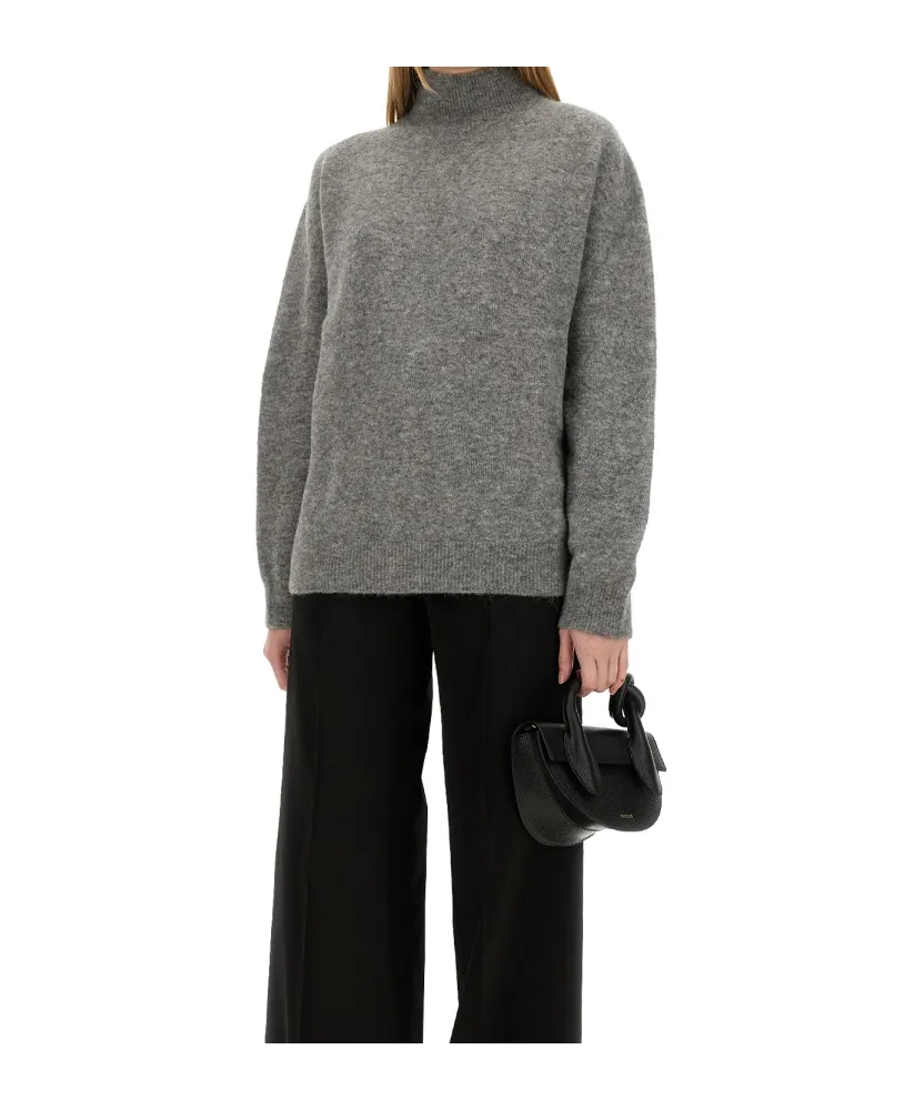 High-Neck Knitted Jumper