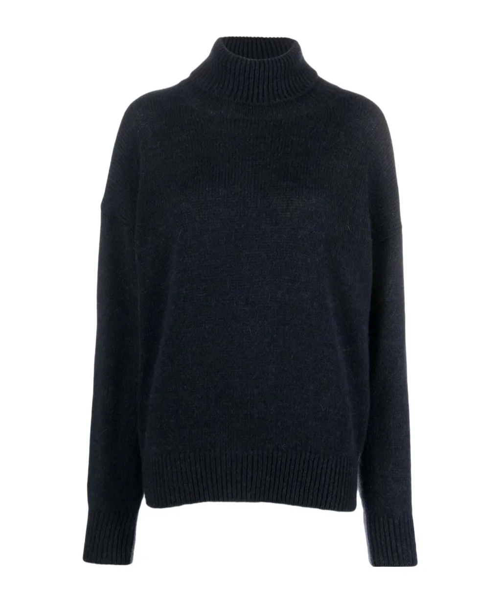 Two-Tone Roll-Neck Jumper