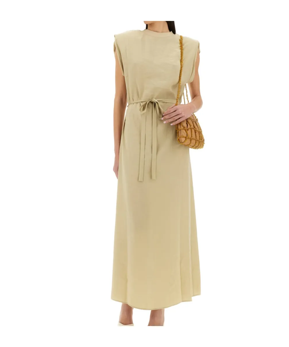 Belted Sleeveless Maxi Dress