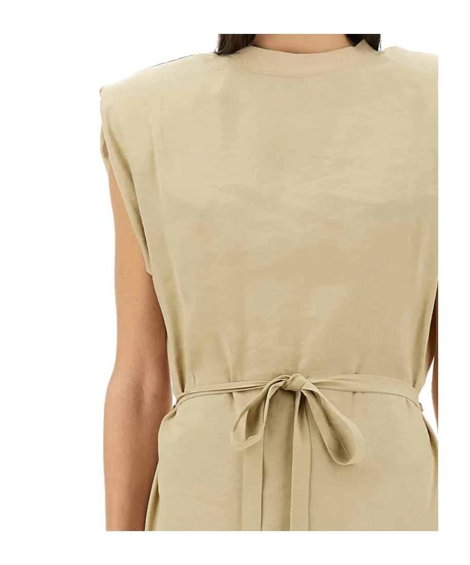 Belted Sleeveless Maxi Dress