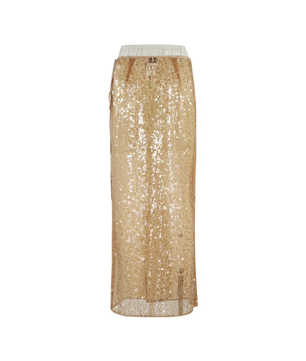 Lace Sequins Skirt