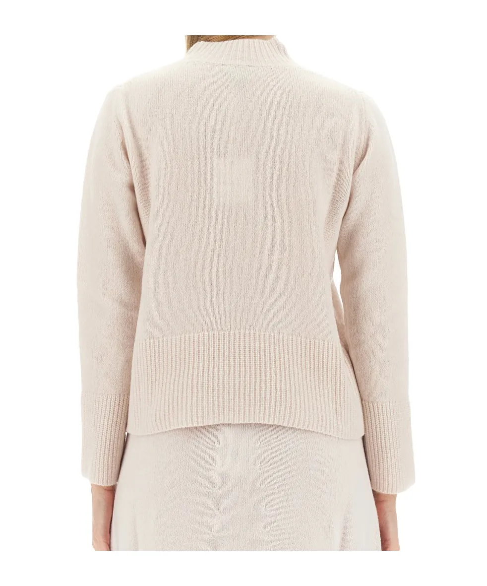 Mock-Neck Knitted Jumper
