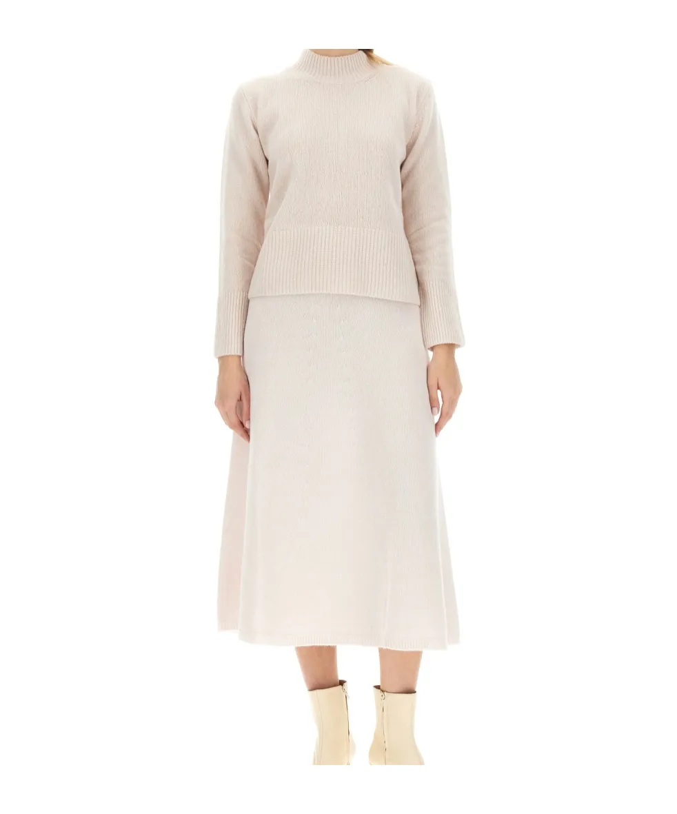 Mock-Neck Knitted Jumper