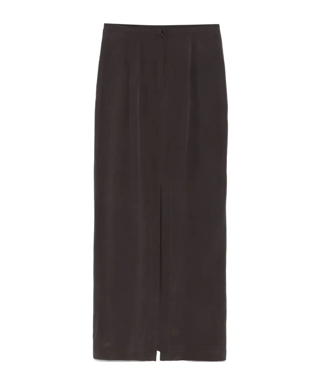 Silk Midi Skirt
