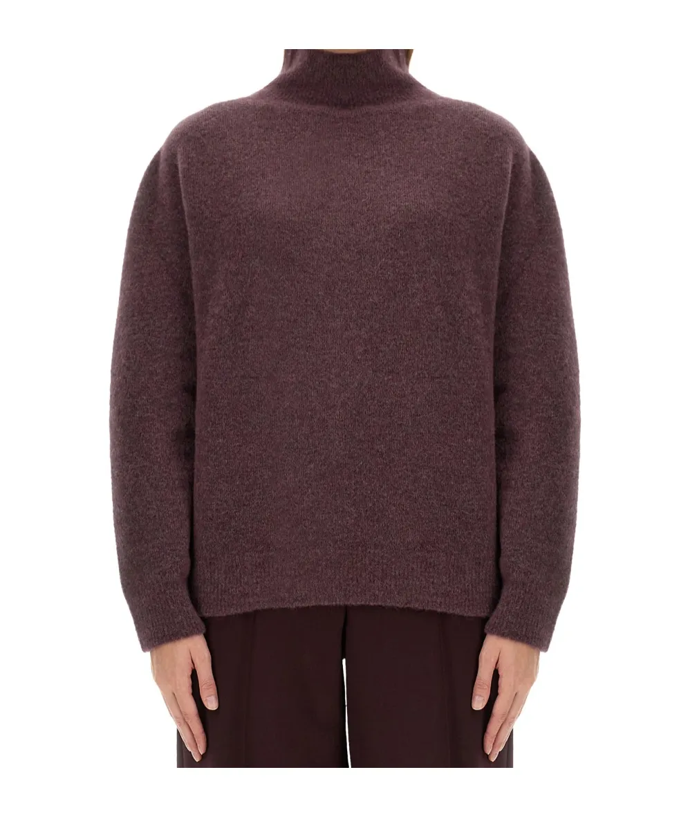 High-Neck Knitted Sweater