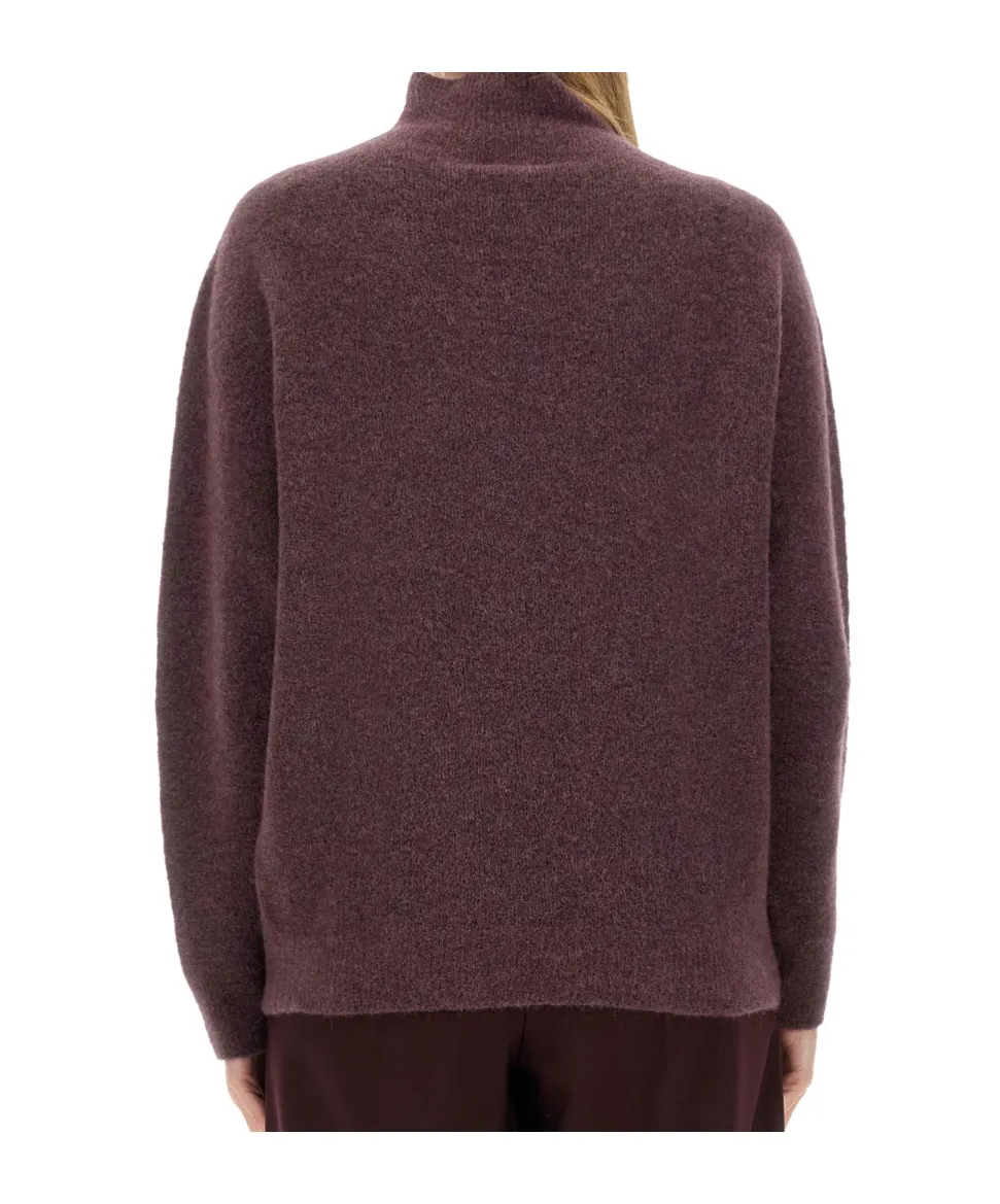 High-Neck Knitted Sweater