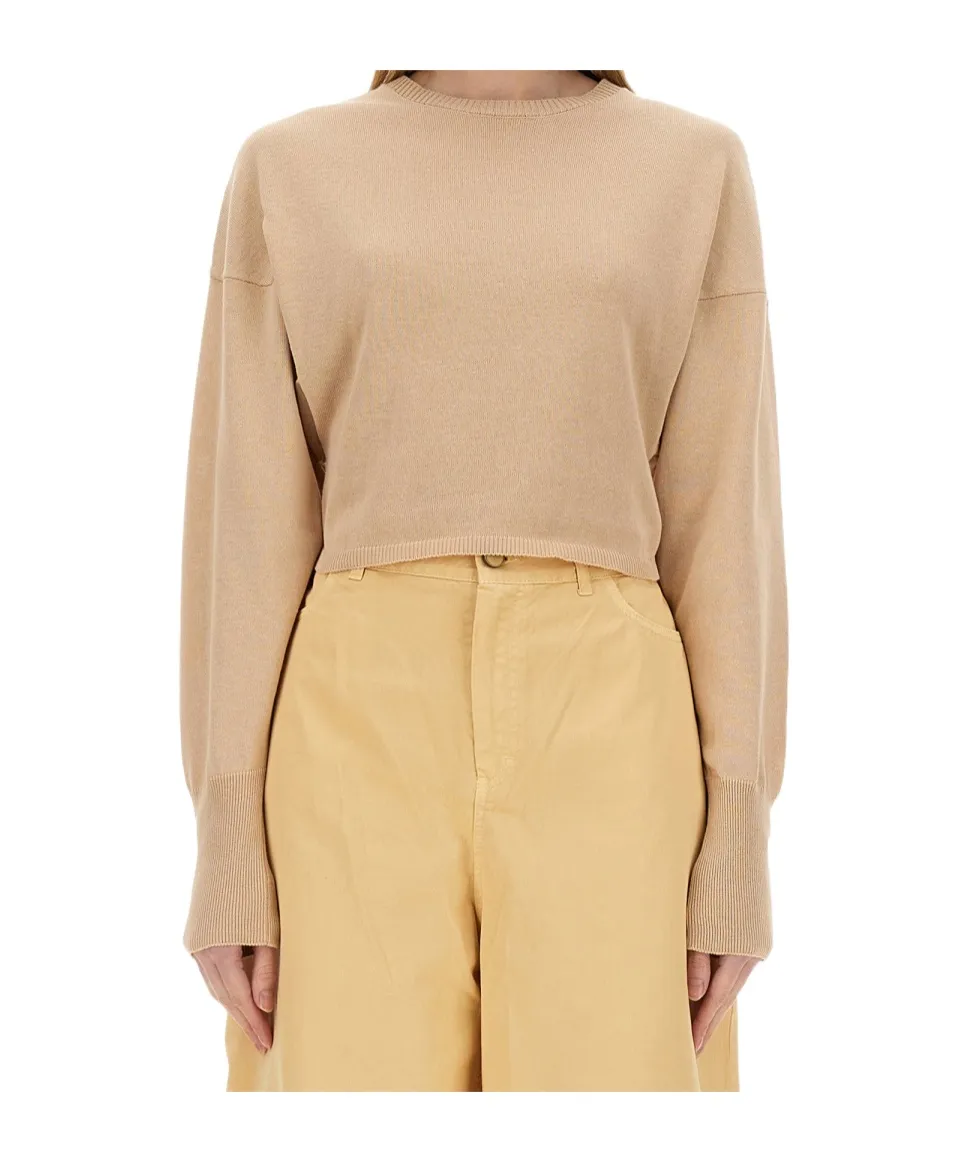Cropped Knit Sweater